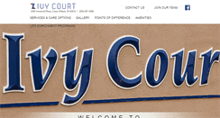 Desktop Screenshot of ivycourtskillednursing.com