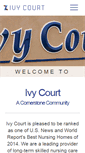 Mobile Screenshot of ivycourtskillednursing.com